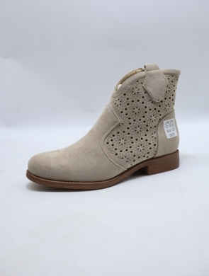 Botki damskie na płaskim (36-41) H201 BEIGE