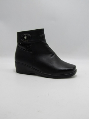 Botki damskie ocieplane na koturnie (37-42) B06 BLACK