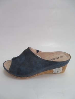 Klapki damskie na koturnie (36-41) C9909-9 NAVY