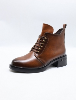 Botki damskie ocieplane na obcasie (36-41) YCC-152 CAMEL
