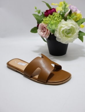 Klapki damskie na płaskim (36-41) LFE8835 CAMEL