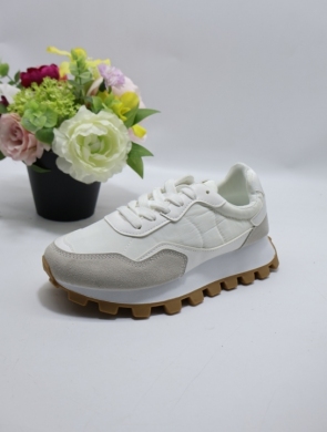 Buty sportowe damskie na płaskim (36-41) 88-92 WHITE