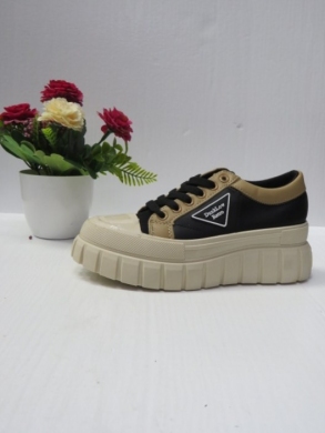 Buty sportowe damskie na płaskim (36-41) B-70 BLACK