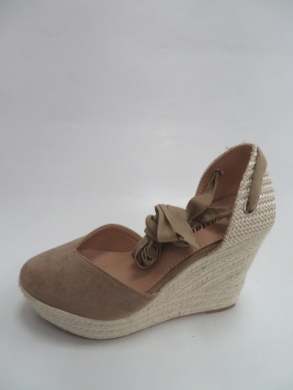 Sandały damskie na koturnie (36-41) LLL259 KHAKI