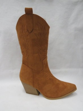 Kozaki damskie na obcasie (36-41) 8555A CAMEL