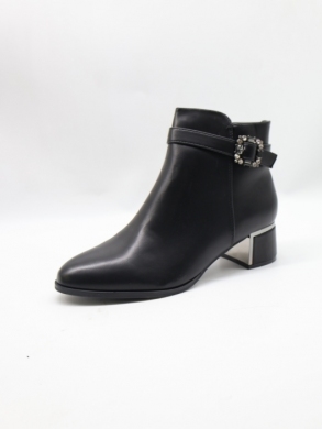 Botki damskie ocieplane na obcasie (36-41) K6502-1