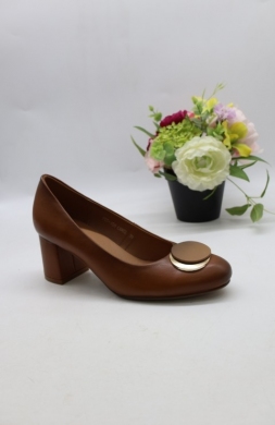 Czółenki damskie na obcasie (36-41) YCC-158 BROWN