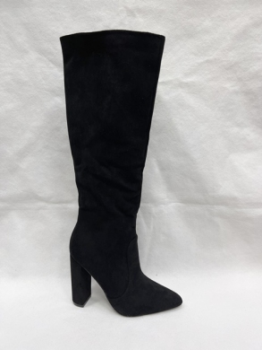 Kozaki damskie na obcasie (36-40) J6131 BLACK