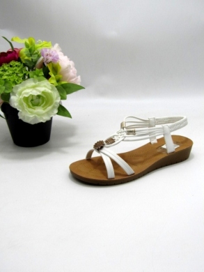 Sandały damskie na płaskim (36-41) 6009-2 WHITE
