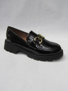 Mokasyny damskie na płaskim (36-41) W-221 BLACK