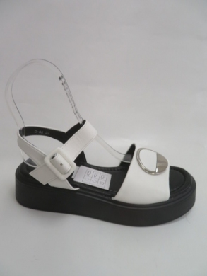 Sandały damskie na koturnie (36-41) 0-68 WHITE