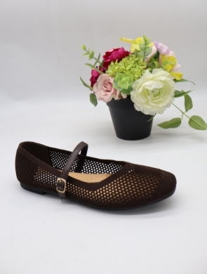 Baleriny damskie (36-41) 6736 BROWN