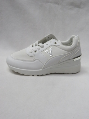 Buty sportowe damskie na koturnie (36-41) XKB-56 WHITE