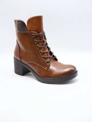 Botki damskie ocieplane na obcasie (36-41) YCC-128 CAMEL
