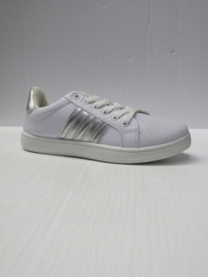 Buty sportowe damskie na płaskim (36-41) DS9-319 WHITE/SILVER