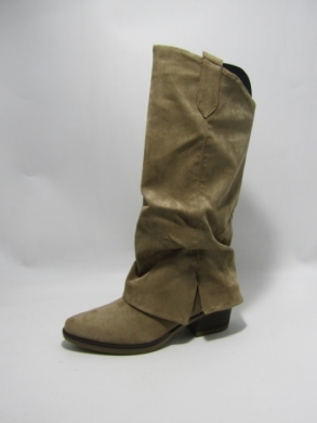 Kozaki damskie ocieplane na obcasie (36-41) 68225 KHAKI