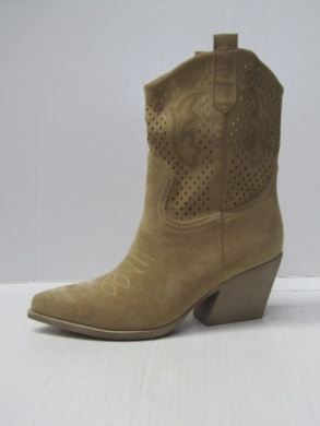 Botki damskie na obcasie (36-41) RQ469 BEIGE