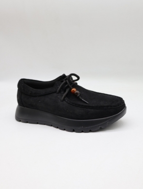 Półbuty damskie na płaskim (36-41) 6889 BLACK