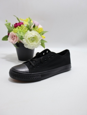 Trampki damskie na płaskim (36-41) G20-5 ALLBLACK