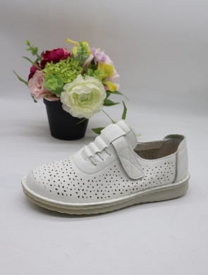 Półbuty damskie na płaskim (36-41) 60811-3 WHITE