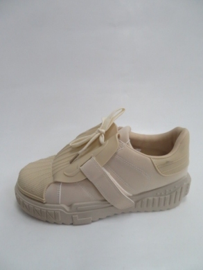 Buty sportowe damskie na płaskim (36-41) 2111-2 BEIGE