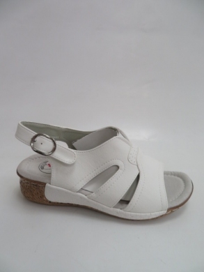 Sandały damskie na koturnie (36-41) R1661B WHITE