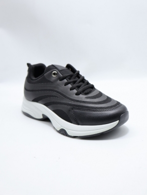 Buty sportowe damskie na płaskim (36-41) J-183 BLACK