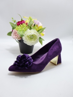 Czółenki damskie na obcasie (36-41) XJK08 PURPLE