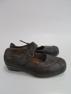 Półbuty damskie na koturnie (37-42) E585 BLACK/BROWN