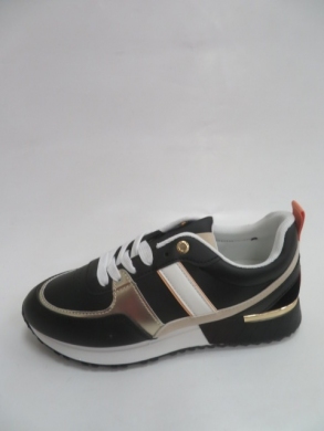 Buty sportowe damskie na płaskim (36-41) BB141 BLACK