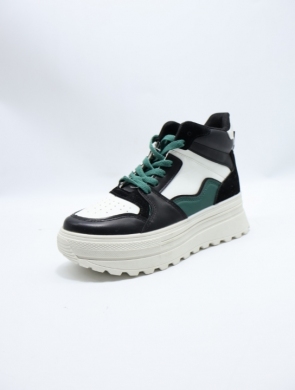 Buty sportowe damskie na płaskim (36-41) 9096 BLACK