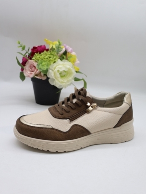 Buty sportowe damskie na płaskim (36-41) BK-616 BROWN