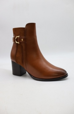 Botki damskie ocieplane na obcasie (36-41) BA-621 BROWN