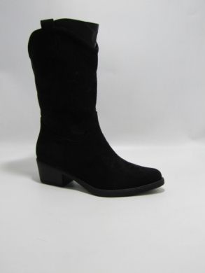 Kozaki damskie na obcasie (36-41) HQ358 BLACK