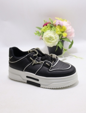 Buty sportowe damskie na płaskim (36-41) 0-1706 BLACK