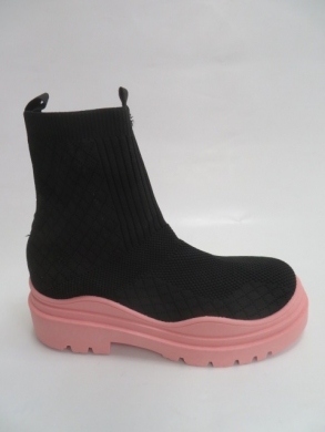 Botki damskie jesienne na koturnie (36-41) 88-36 PINK