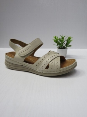 Sandały damskie na koturnie (36-42) CC2230 BEIGE