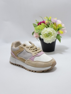 Buty sportowe damskie na płaskim (36-41) MC-703 BEIGE