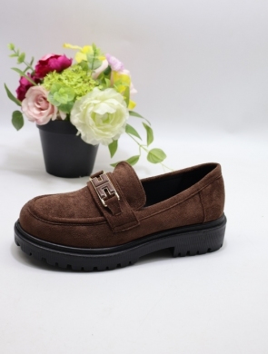 Mokasyny damskie na płaskim (36-41) LP0904 BR/MIC