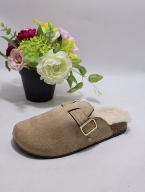 Kapcie damskie ocieplane (36-41) L66-266 TAUPE