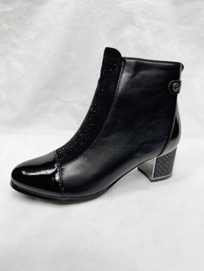 Botki damskie ocieplane na obcasie (36-41) 0501 BLACK