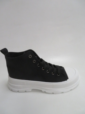 Trampki Damskie na koturnie (36-41) 1902 BLACK