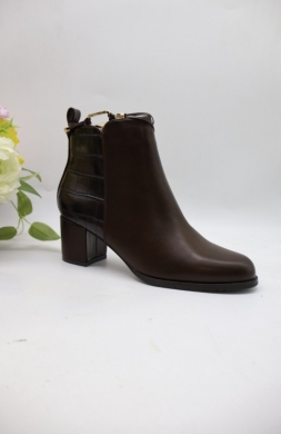 Botki damskie na obcasie (36-41) 579 BROWN
