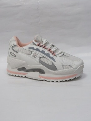 Buty sportowe damskie na płaskim (36-41) A34 WHITE/PINK
