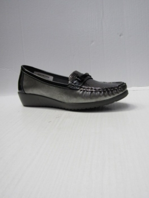 Mokasyny damskie na płaskim (36-41) PL768-1 SILVER/GREY