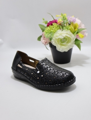 Półbuty damskie na płaskim (36-41) 0639 BLACK