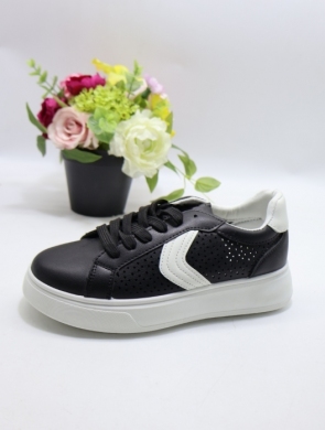 Buty sportowe damskie na płaskim (36-41) W177 BLACK