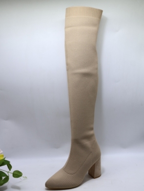 Kozaki damskie na obcasie (36-41) YQ43 BEIGE