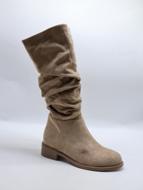 Kozaki damskie ocieplane na płaskim (36-41) WZ-116 KHAKI