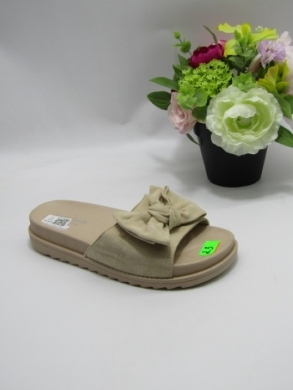 Klapki damskie na płaskim (36-41) 888-809 BEIGE